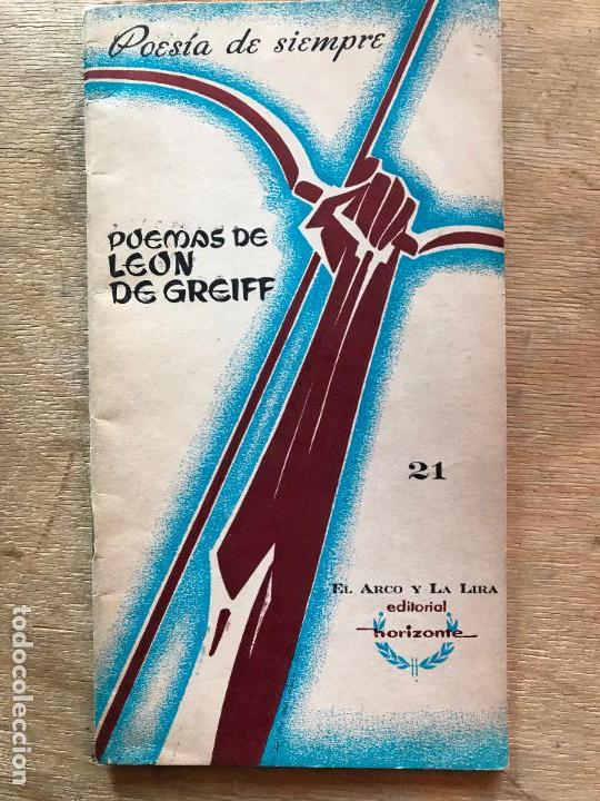 Gebrauchte B&uuml;cher: POEMAS DE LEON DE GREIFF. EL ARCO Y LA LIRA.