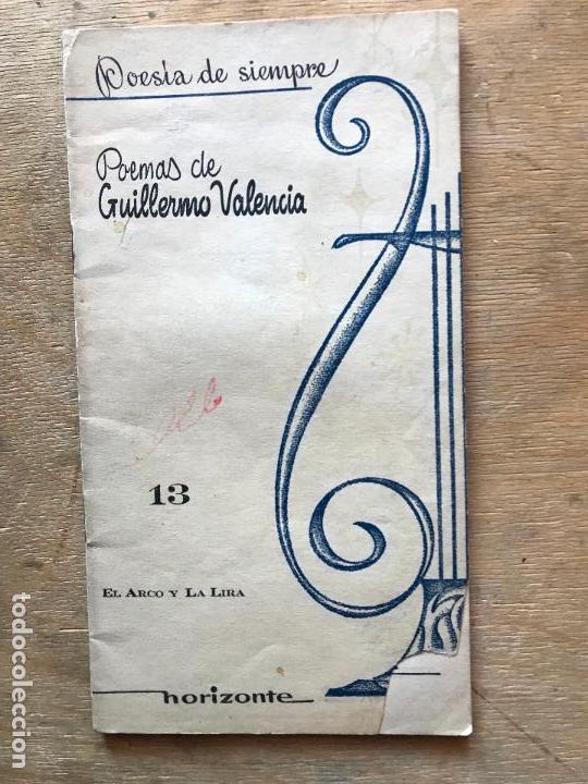 Gebrauchte B&uuml;cher: POEMAS DE GUILLERMO VALENCIA. EL ARCO LA LIRA N&ordm; 13.