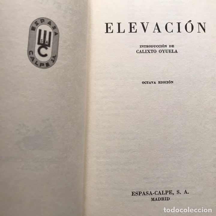 Libros de segunda mano: Elevaci&oacute;n. Amado Nervo - Foto 2
