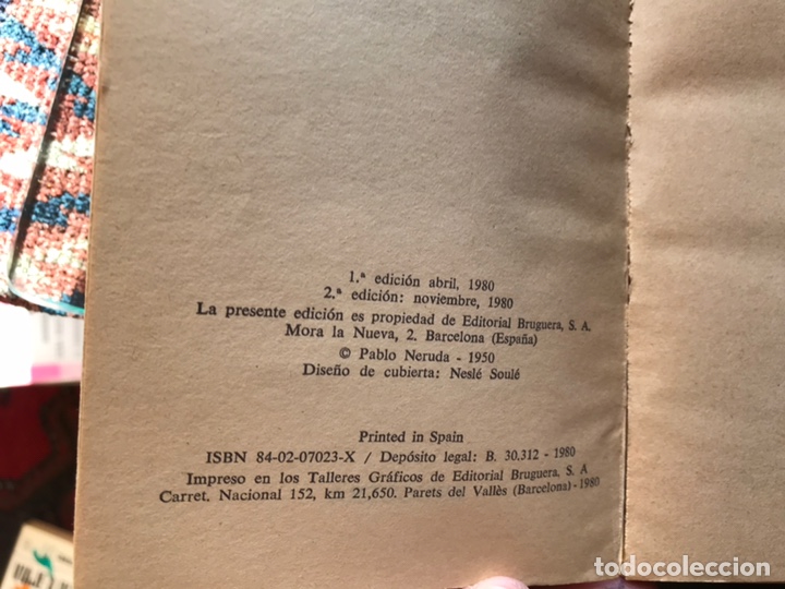 Libros de segunda mano: Canto general. Pablo Neruda - Foto 3