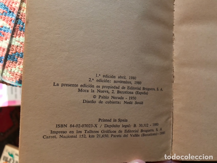 Libros de segunda mano: Canto general. Pablo Neruda - Foto 4