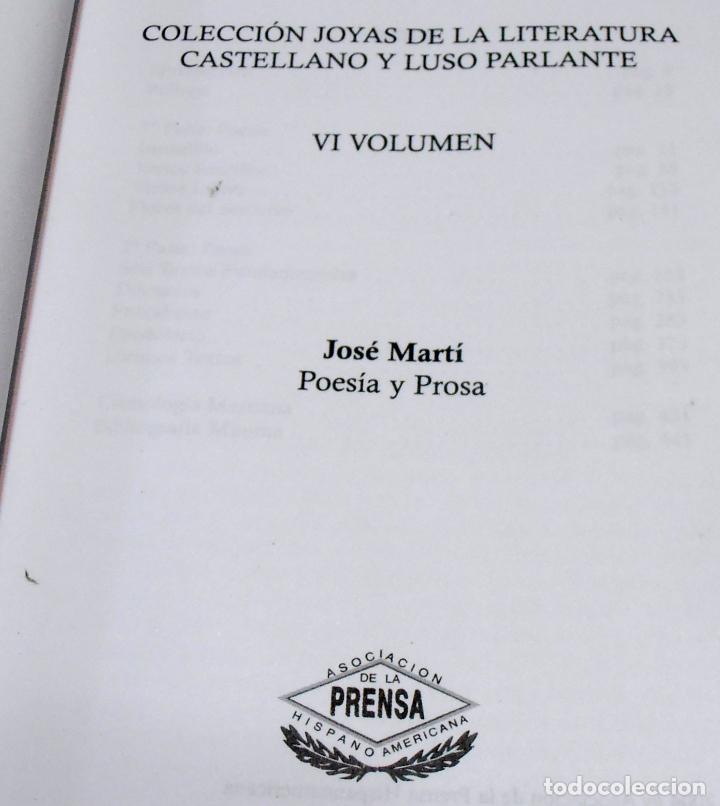 Libros de segunda mano: JOSE MARTI, POESIA Y PROSA - Foto 2