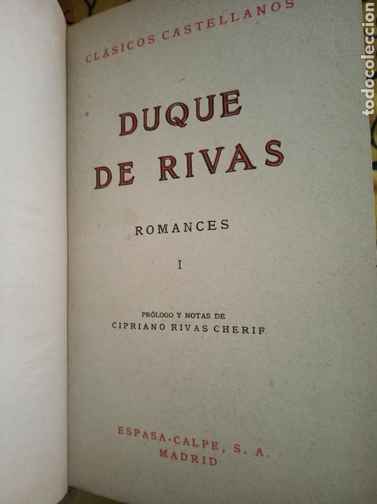 Libros de segunda mano: Romances. Duque de Rivas - Foto 3