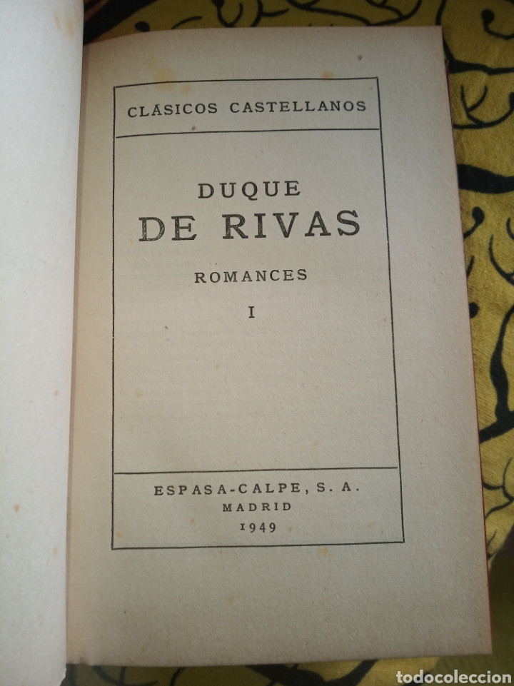 Libros de segunda mano: Romances. Duque de Rivas - Foto 4