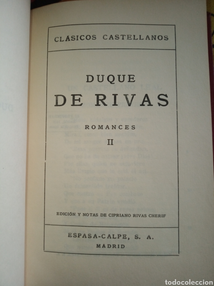 Libros de segunda mano: Romances. Duque de Rivas - Foto 6