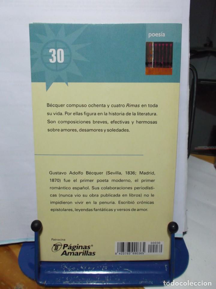 Libros de segunda mano: RIMAS - GUSTAVO ADOLFOI BECQUER - 1998. - Foto 2