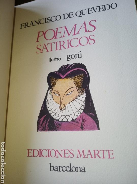 Libros de segunda mano: Poemas sat&iacute;ricos. Quevedo - Foto 5
