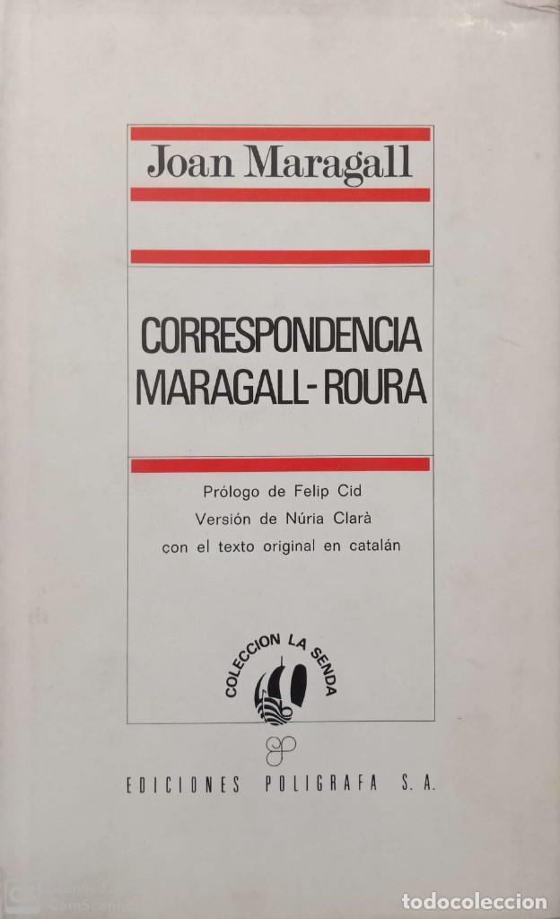 Libros de segunda mano: Correspondencia Maragall-Roura - Foto 1