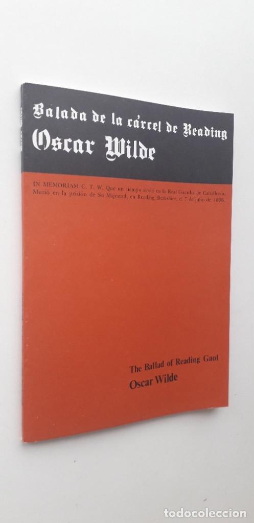 Libros de segunda mano: BALADA DE LA C&Aacute;RCEL DE READING - OSCAR WILDE - Foto 2