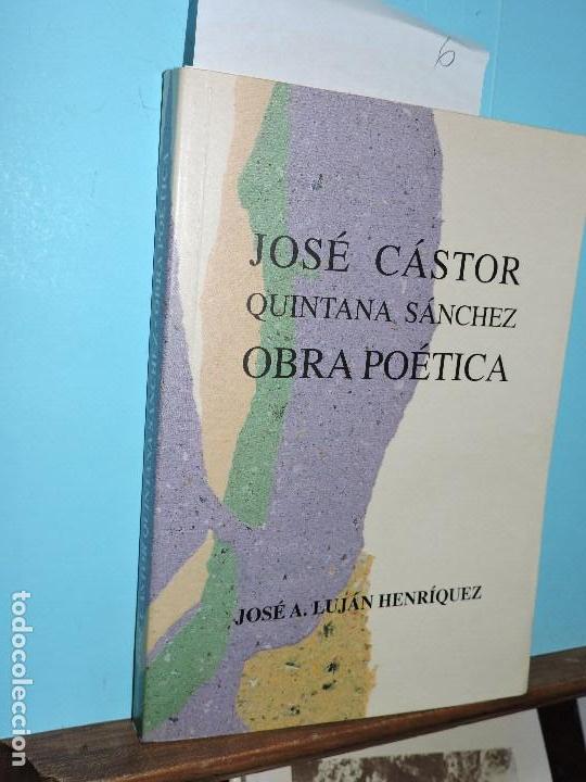 Gebrauchte B&uuml;cher: Jos&eacute; C&aacute;stor Quintana S&aacute;nchez obra po&eacute;tica. LUJ&Aacute;N HENR&Iacute;QUEZ, Jos&eacute; A. Gran Canaria 1998