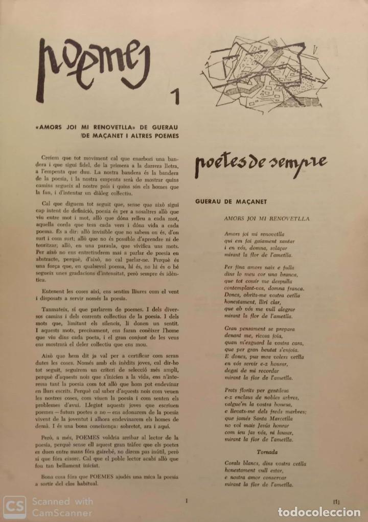 Libros de segunda mano: Poemes (n&uacute;m. 1) - Foto 1