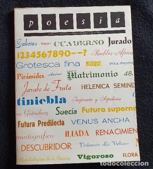 Libros de segunda mano: POES&Iacute;A N. 9. REVISTA ILUSTRADA DE INFORMACI&Oacute;N PO&Eacute;TICA