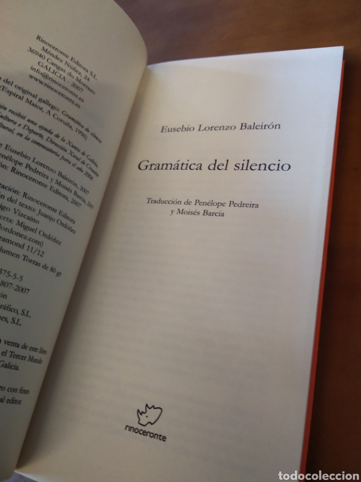 Libros de segunda mano: BALEIR&Oacute;N. GRAM&Aacute;TICA DEL SILENCIO. EUSEBIO LORENZO #1753 - Foto 2