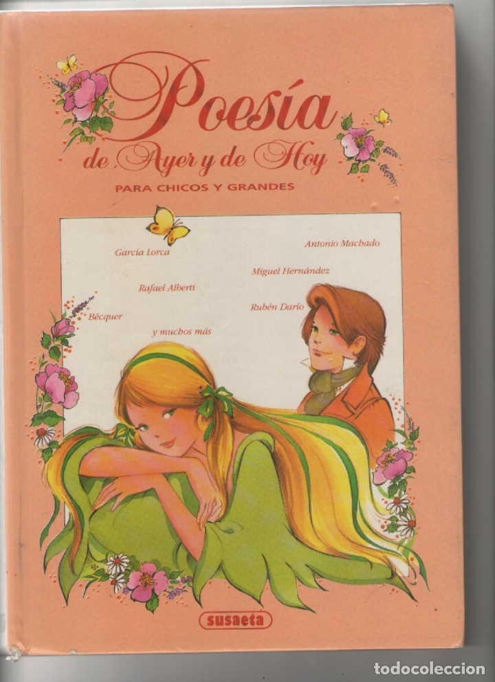 Libros de segunda mano: Poesias de ayer y de hoy para chicos y grandes-e.d. susaeta-a&ntilde;o 1993-ilustraciones a color-tapa dura