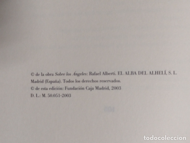 Libros de segunda mano: Sobre los &Aacute;ngeles. Rafael Alberti - Foto 4