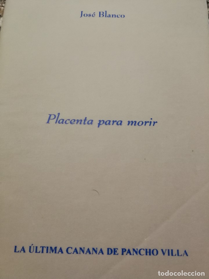 Libros de segunda mano: Placenta para morir (Blanco, Jos&eacute;) - Foto 1