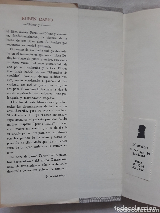 Libros de segunda mano: Ruben Dario. Jaime Torres Bodet - Foto 2