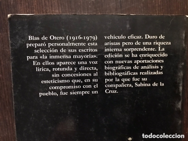 Libros de segunda mano: Verso y prosa. Blas de Otero - Foto 2