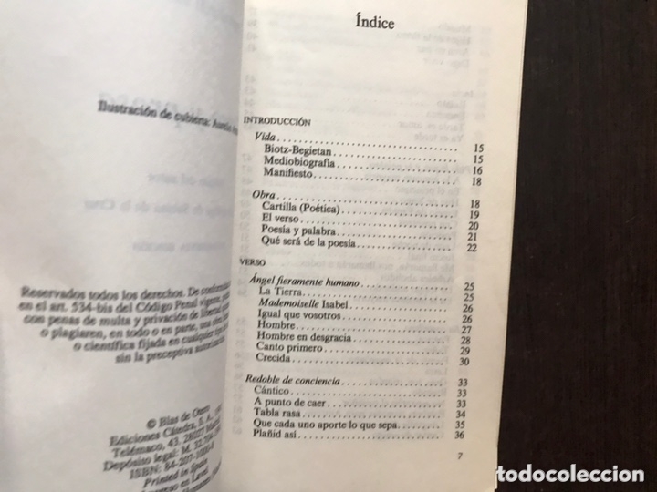 Libros de segunda mano: Verso y prosa. Blas de Otero - Foto 4
