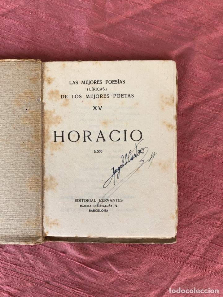 Horacio, editorial Cervantes