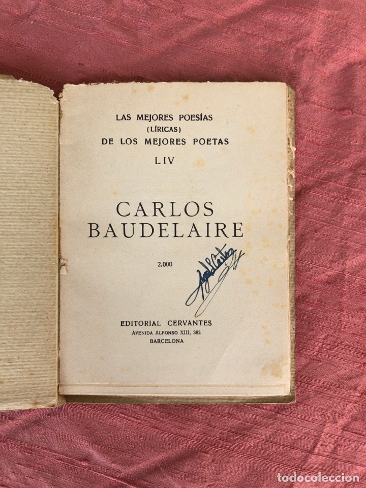 Libros de segunda mano: Baudelaire, editorial Cervantes - Foto 1