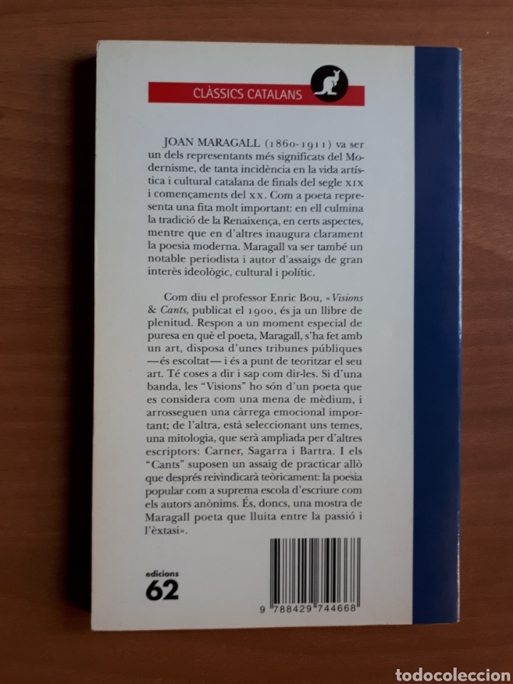 Libros de segunda mano: VISIONS & CANTS. JOAN MARAGALL - Foto 2