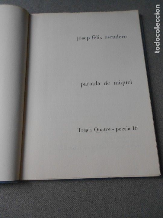 Libros de segunda mano: PARAULA DE MIQUEL - Foto 2