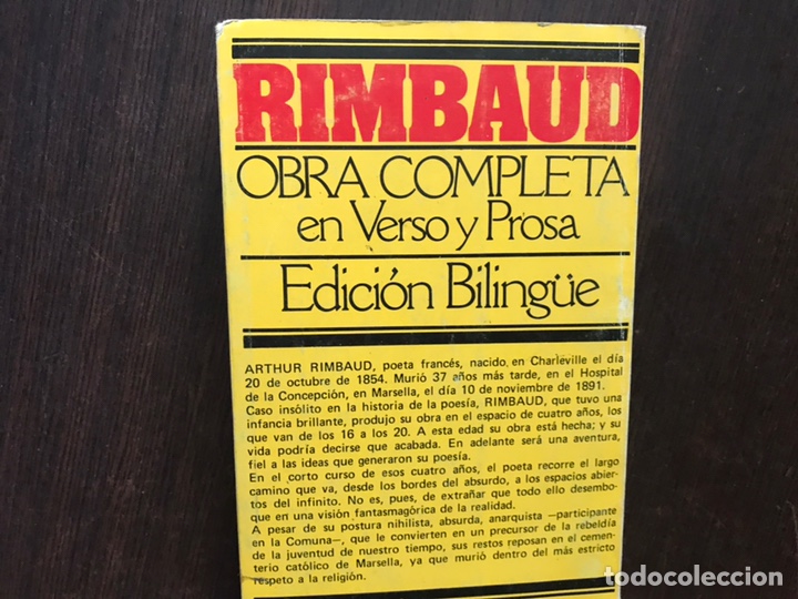 Libros de segunda mano: Rimbaud. Obra completa en verso y prosa. Edici&oacute;n biling&uuml;e - Foto 2