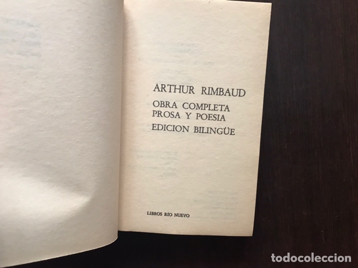 Libros de segunda mano: Rimbaud. Obra completa en verso y prosa. Edici&oacute;n biling&uuml;e - Foto 4
