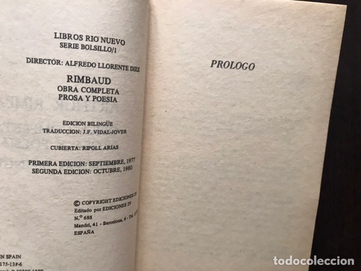 Libros de segunda mano: Rimbaud. Obra completa en verso y prosa. Edici&oacute;n biling&uuml;e - Foto 5