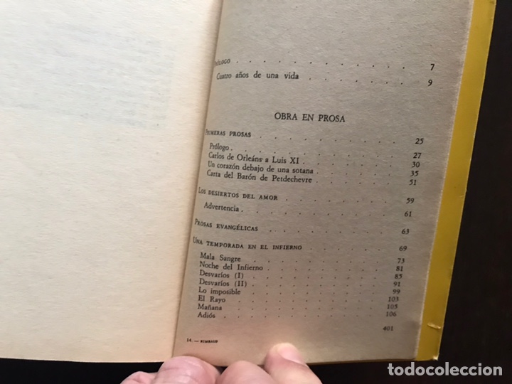 Libros de segunda mano: Rimbaud. Obra completa en verso y prosa. Edici&oacute;n biling&uuml;e - Foto 6