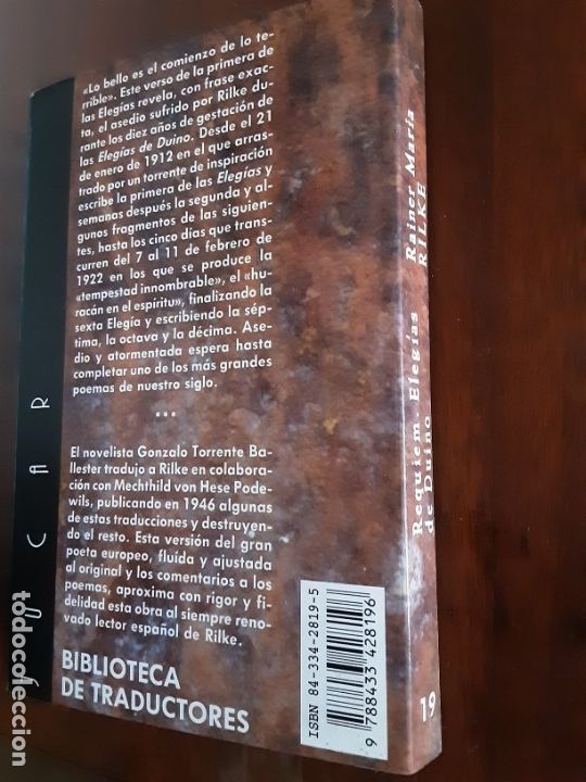 Libros de segunda mano: Requiem, elegias de Duino - Rilke - ed. Biling&uuml;e - Foto 5