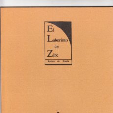 Libros de segunda mano: EL LABERINTO DE ZINC REVISTA DE POESÍA Nº 5 MÁLAGA OTOÑO 1999