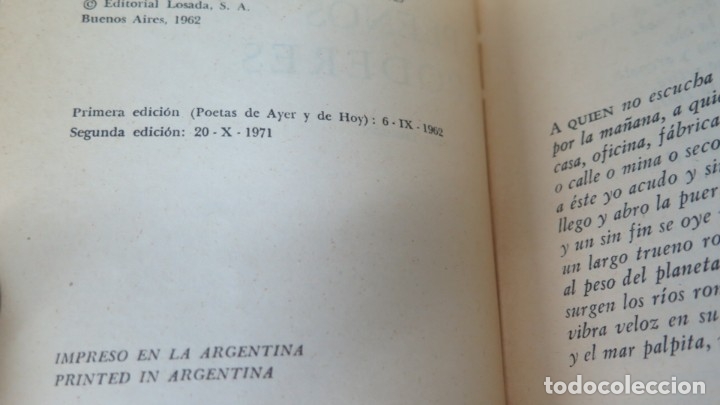 Libros de segunda mano: 1971.- PLENOS PODERES. NERUDA. LOSADA - Foto 2