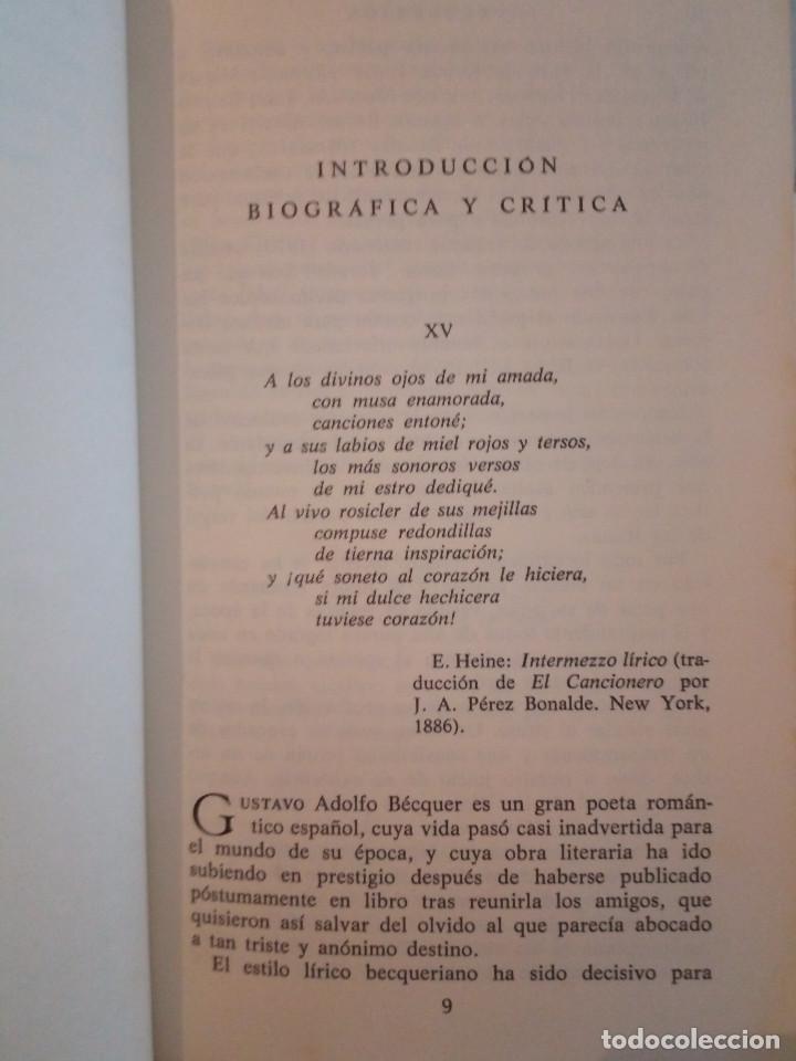 Libros de segunda mano: 393-RIMAS, Gustavo Adolfo Becquer, 1981 - Foto 6