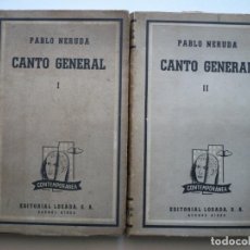 Libros de segunda mano: CANTO GENERAL - TOMOS I Y II - PABLO NERUDA - EDITORIAL LOSADA. Lote 184307186