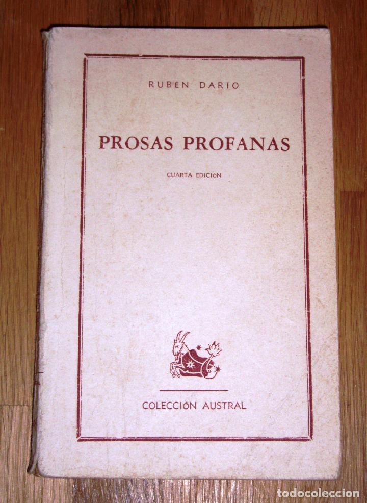 Libros de segunda mano: DAR&Iacute;O, Rub&eacute;n. Prosas profanas (Austral ; 404) - Foto 1