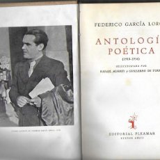 Libri di seconda mano: L-2602. FEDERICO GARCIA LORCA, ANTOLOGIA POETICA. 1918-1936.. Lote 257703195