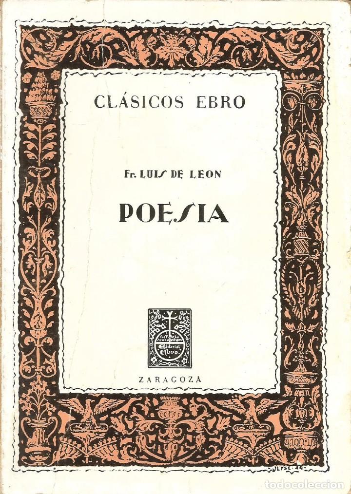 Libros de segunda mano: Poes&iacute;a. Fray Luis de Le&oacute;n - Foto 1
