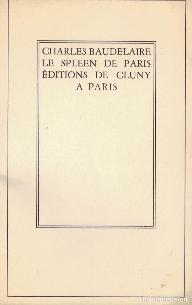 Le Spleen De Paris Résumé Par Chapitre