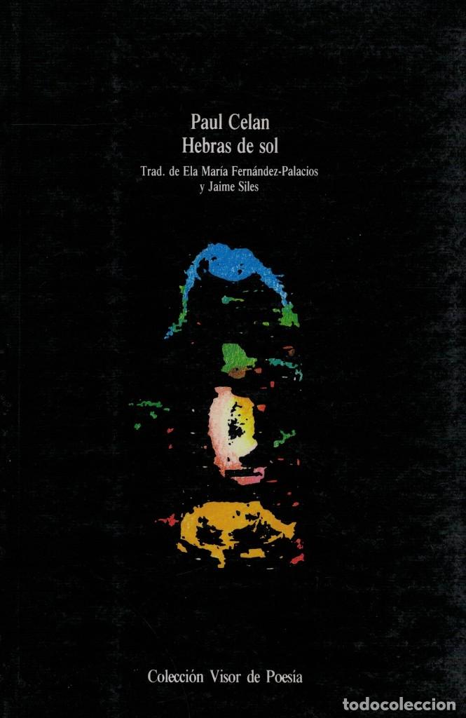 Libros de segunda mano: Paul Celan, Hebras de sol / Visor 1990. Primera 1&ordf; edici&oacute;n - Foto 1