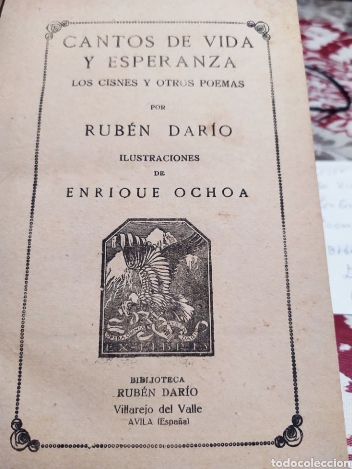 Libros de segunda mano: Cantos de vida y esperanza, Rub&eacute;n Dar&iacute;o. - Foto 2