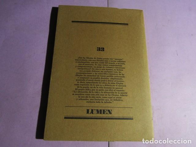 Libros de segunda mano: ELEG&Iacute;AS DE DUINO; RAINER MARIA RILKE - Foto 5
