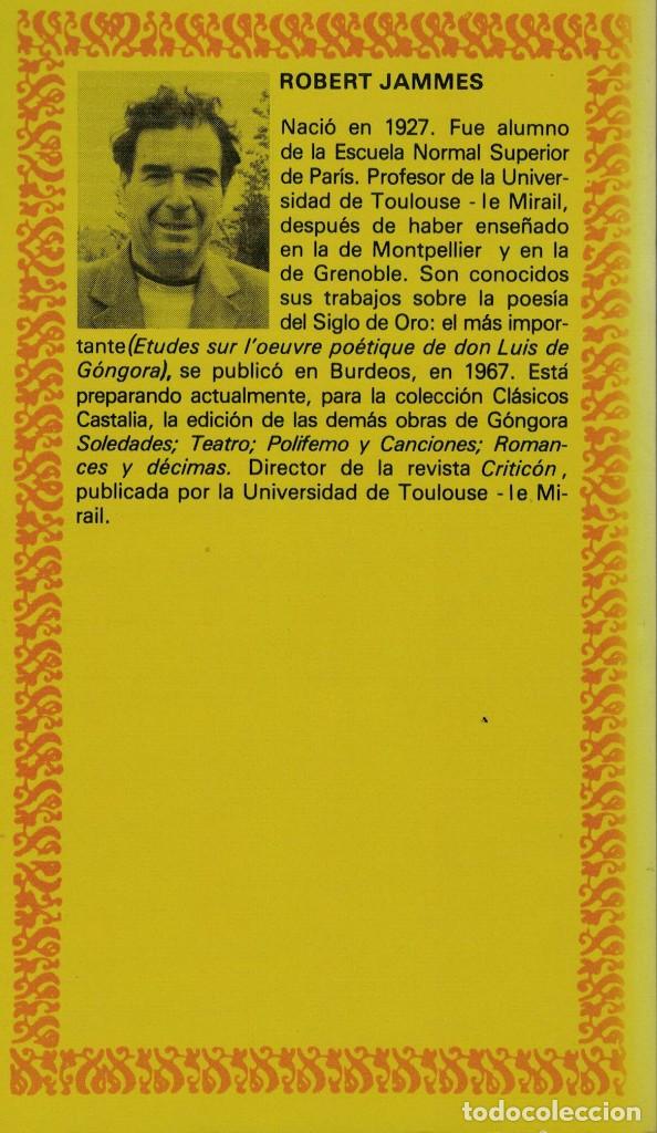 Libros de segunda mano: Luis de G&oacute;ngora, Letrillas / Castalia 1981 - Foto 2