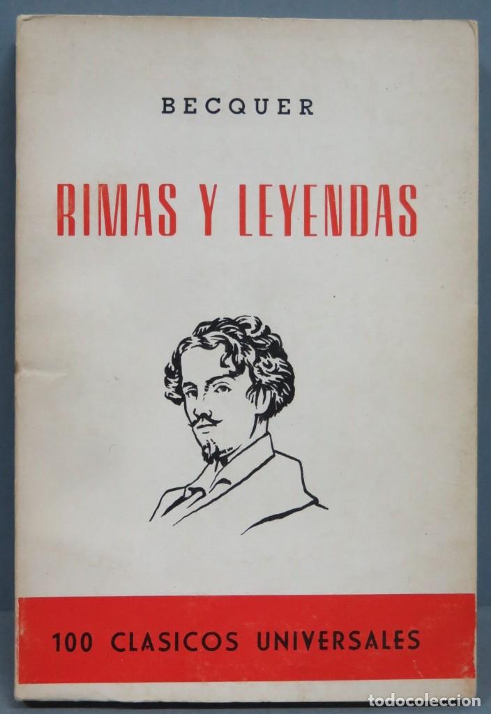 Libros de segunda mano: RIMAS Y LEYENDAS. BECQUER - Foto 1