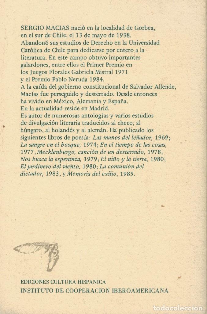 Libros de segunda mano: Sergio Mac&iacute;as, Memoria del exilio - Foto 2