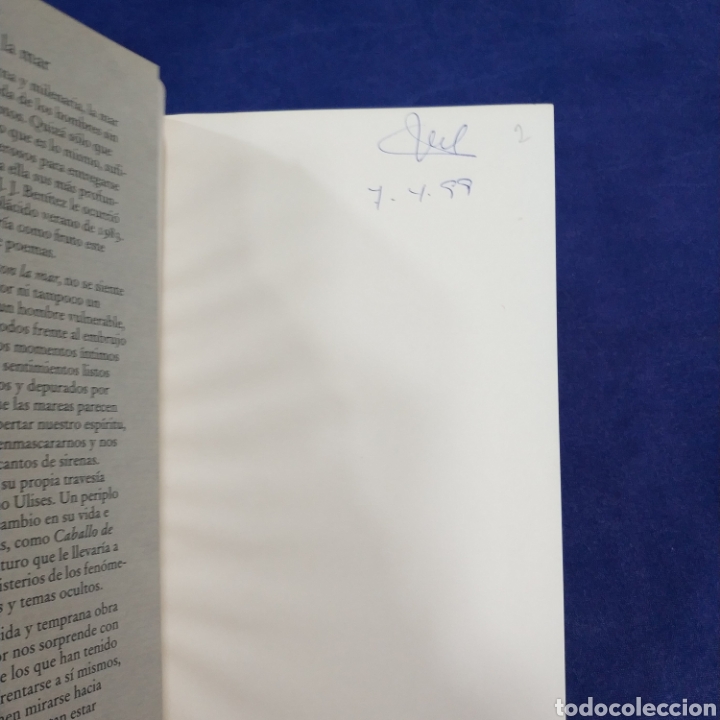 Libros de segunda mano: A SOLAS CON LA MAR - J. J. BEN&Iacute;TEZ - Foto 3