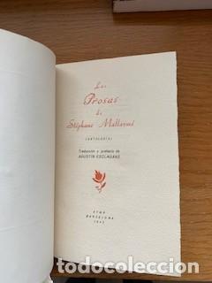 Libros de segunda mano: Las prosas de St&eacute;phane Mallarm&eacute; - Foto 3