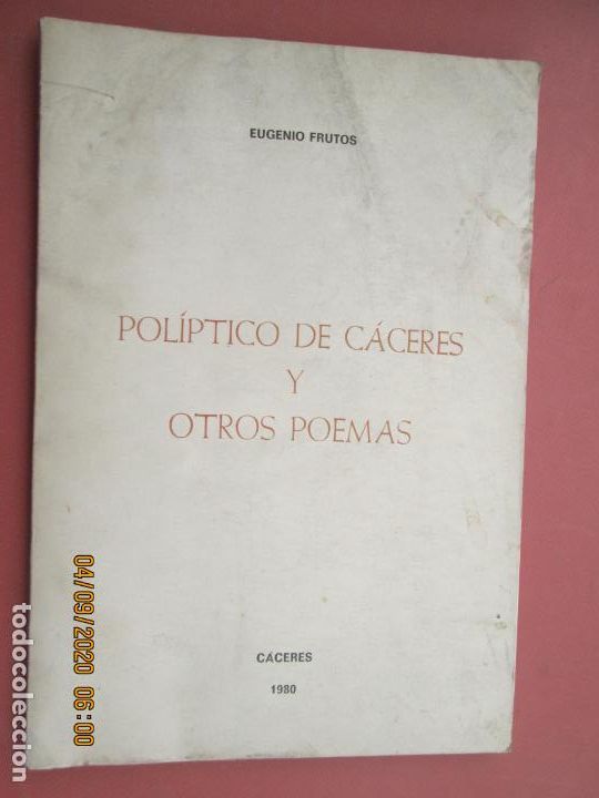 Gebrauchte B&uuml;cher: POL&Iacute;PTICO DE C&Aacute;CERES Y OTRO POEMAS - EUGENIO FRUTOS 1980 EJEMPLAR NUMERADO DE 1000- 245