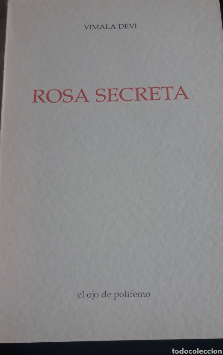 Libros de segunda mano: Rosa Secreta Vimala Devi El ojo de Polifemo- Poesia - Foto 1